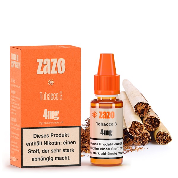 Zazo - Tobacco 3 E-Liquid 10ml von ZAZO