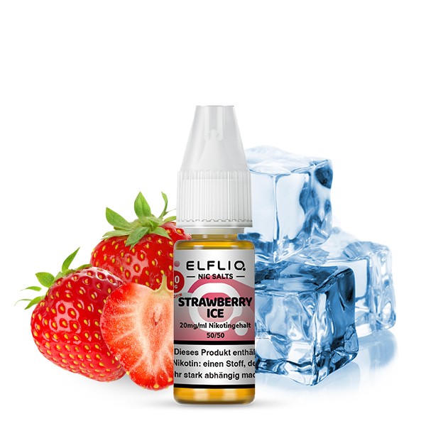 Elfliq - Strawberry Ice Nikotinsalzliquid (Erdbeere &amp; Frische)