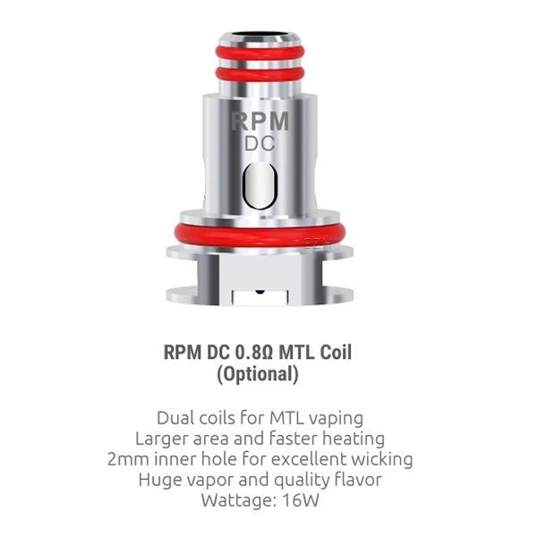 Smok - RPM Lite Ersatz Verdampferkopf MTL 0,8 Ohm