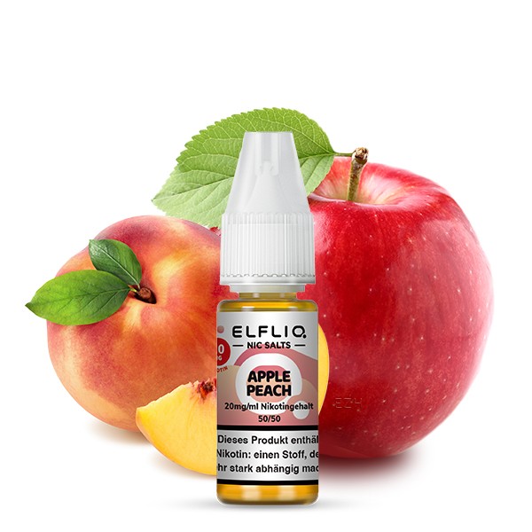 Elfliq - Apple Peach Nikotinsalzliquid (Apfel &amp; Pfirsich)