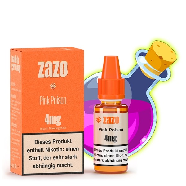 Zazo - Pink Poison E-Liquid 10ml von ZAZO