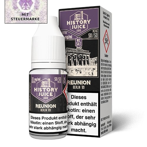 History Juice - Reunion (Tabak) Nikotinsalzliquid