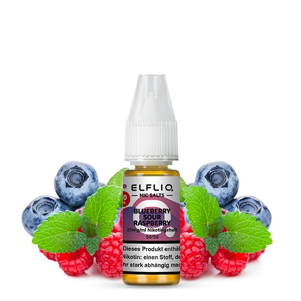 Elfliq - Blueberry Sour Raspberry Nikotinsalzliquid (Blaubeere &amp; Saure Himbeere)