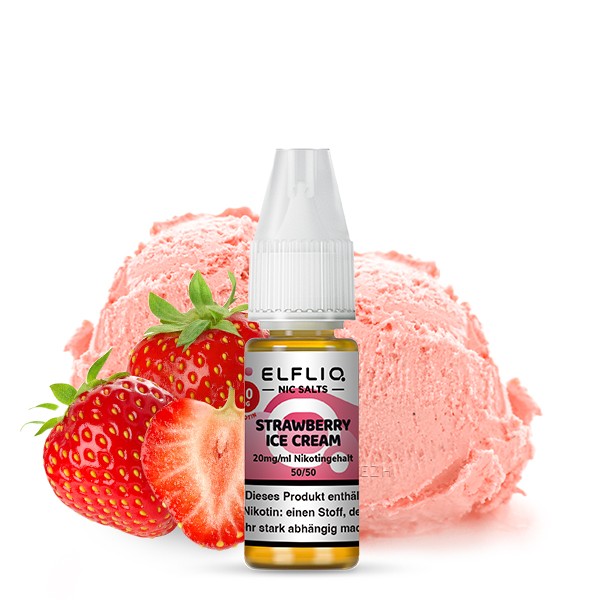 Elfliq - Strawberry Icecream Nikotinsalzliquid (Erdbeereis)