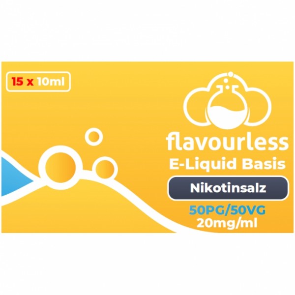 Flavourless - NIKOTINSALZ Shot (50/50) 20mg (15er Pack)