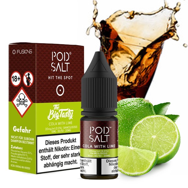 Pod Salt - FUSION Cola Lime 20mg Nikotinsalzliquid