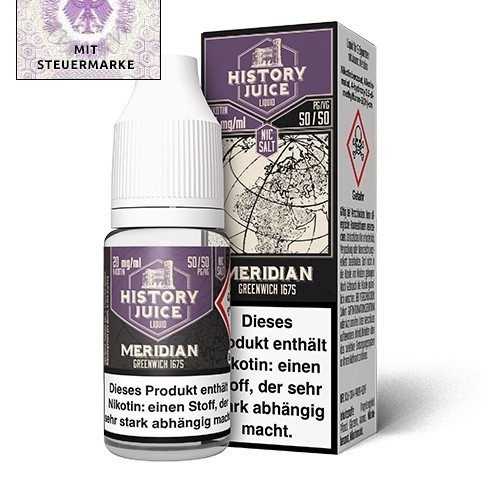 History Juice - Meridian (Mandelkekse mit Himbeerfüllung) Nikotinsalzliquid