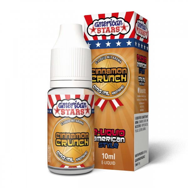 American Style E-Liquid made in EU - American Stars CINNAMON CRUNCH (Zimtige Cerealien mit Milch)