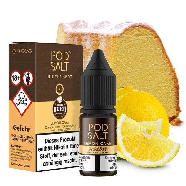 PodSalt - Pod Salt FUSION Lemon Cake 20mg Nikotinsalzliquid