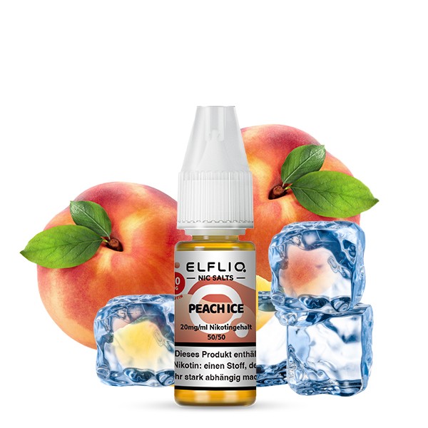 Elfliq - Peach Ice Nikotinsalzliquid (Pfirsich &amp; Frische)