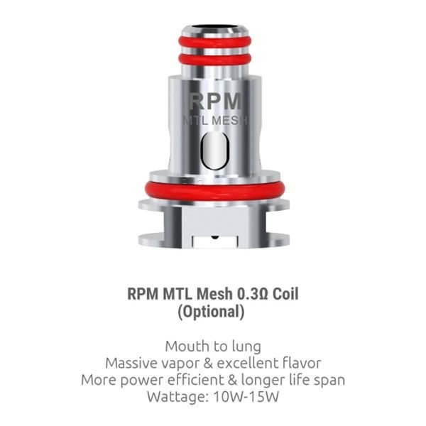 Smok - RPM Lite Ersatz Verdampferkopf MTL 0,3 Ohm Mesh