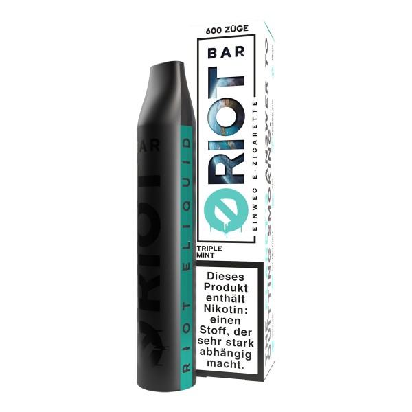 Riot Squad - * RiotBar 600 Einweg-E-Zigarette (div. Geschmäcker und Nikotinstärken) mit Steuerbander